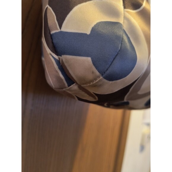 Coach Kristin 16494 Shoulder Bag Blue Brown Cream No Crossbody Strap - Picture 12 of 16